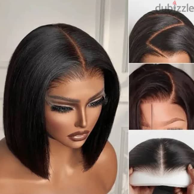 Glueless Wig Silky Blunt Bob Cut 7x6 Closure HD Lace Wig Breathable Ca 1