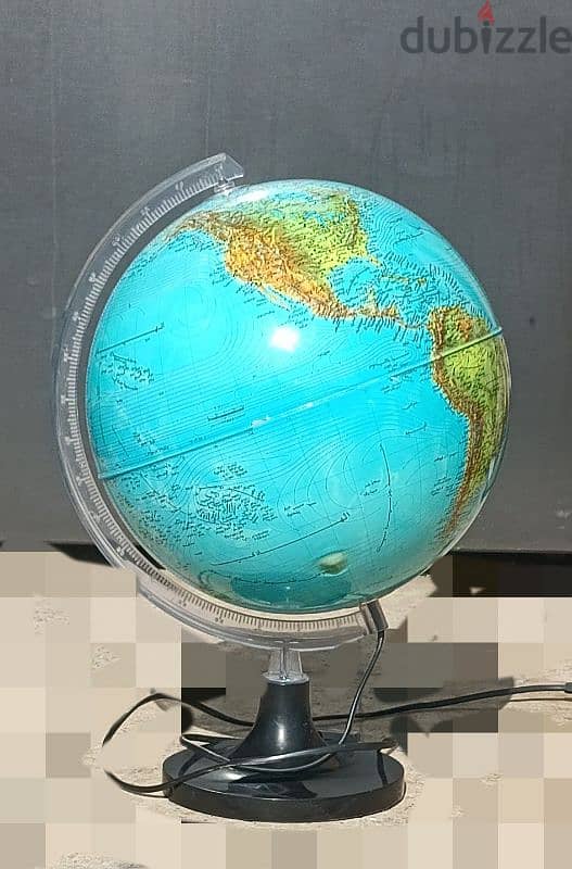 World Globe (Arabic-Labeled Mapخريطة مكتوبة باللغة العربية 1