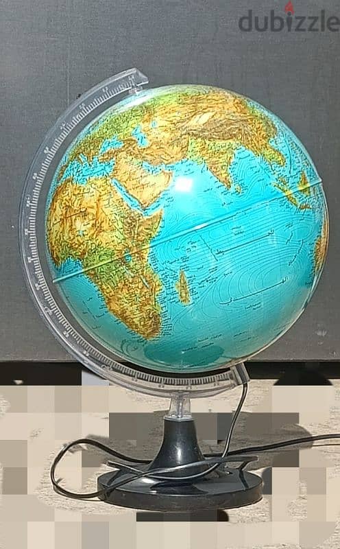 World Globe (Arabic-Labeled Mapخريطة مكتوبة باللغة العربية 2