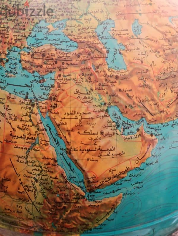 World Globe (Arabic-Labeled Mapخريطة مكتوبة باللغة العربية 5