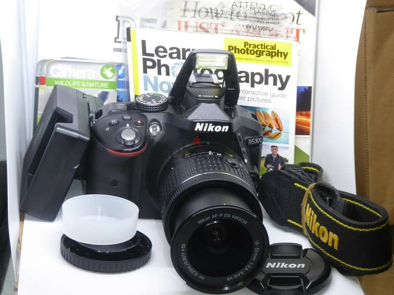 NIKON D 5300 24.2 MP - VR DX 18-55MM LENS 0