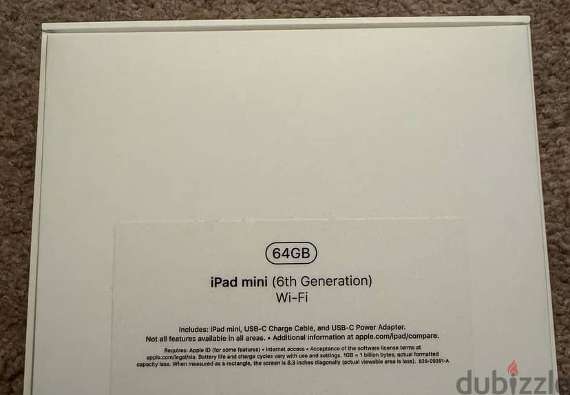 Apple iPad Mini 6th Generation 64 GB in Starlight WiFi 3