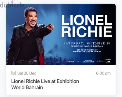 Lionel Richie Concert live in Bahrain Dec. 28