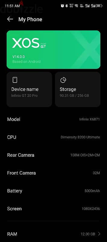 Infinix GT 20 Pro 8