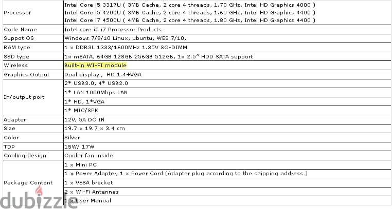 جهاز كمبيوتر صغير Mini Computer mini PC 10