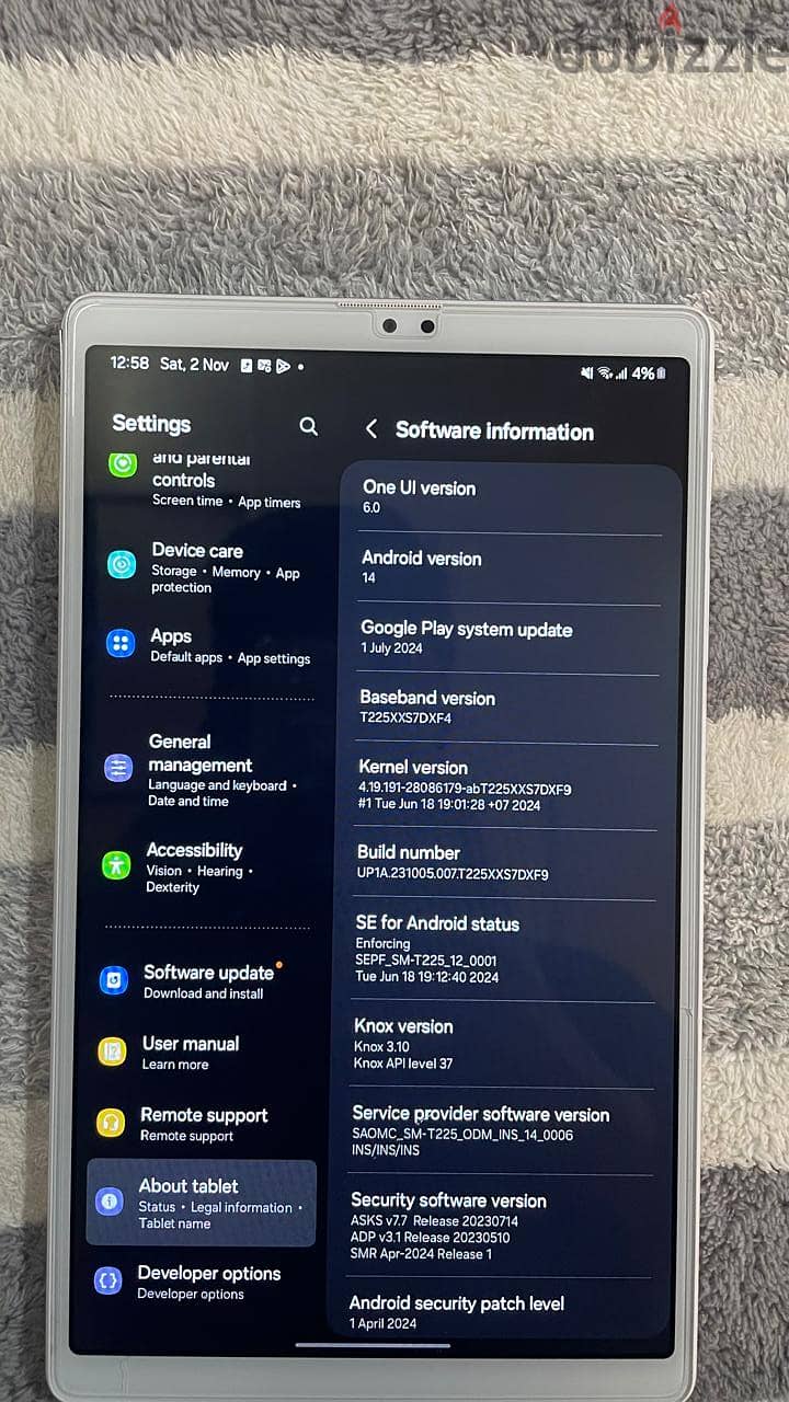 *EXCHANGE * Samsung Tab A7 Lite 2