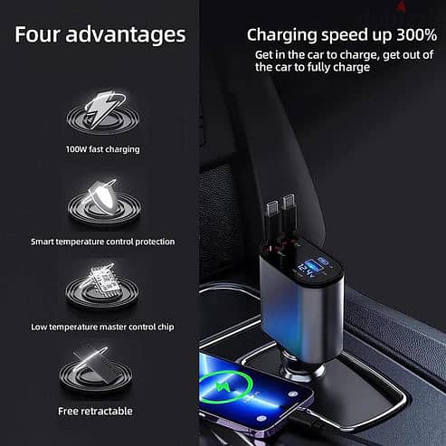 4 in 1 Retractable Charger 2