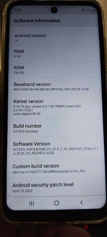 model A73 5G ram 8GB  rom 256 GB 3
