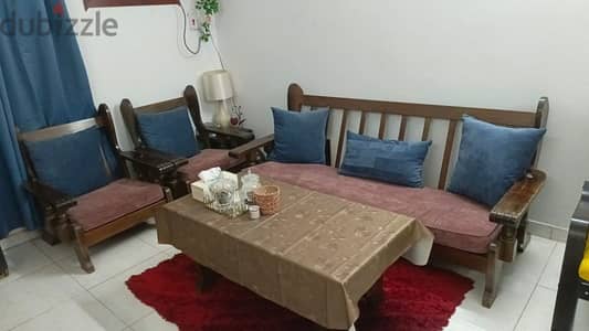 3 seater + 2 single seater sofa + coffee table