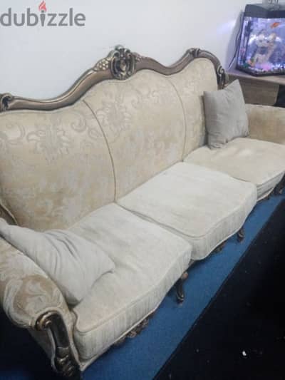 sofa 3 seater 1 piece and single seats 4 piece