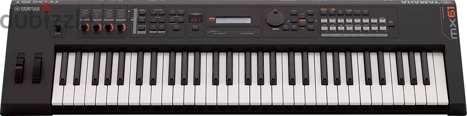 Yamaha MX61 Music Production Synthesizer, 61-Key, Black 1