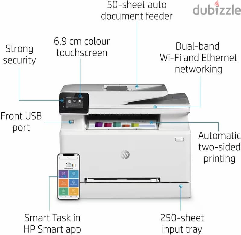 HP Color LaserJet Pro MFP M283fdw (7KW75A), White, Standard 1