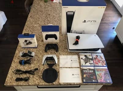 Sony PlayStation 5 disc + 10 free games + 2 controller