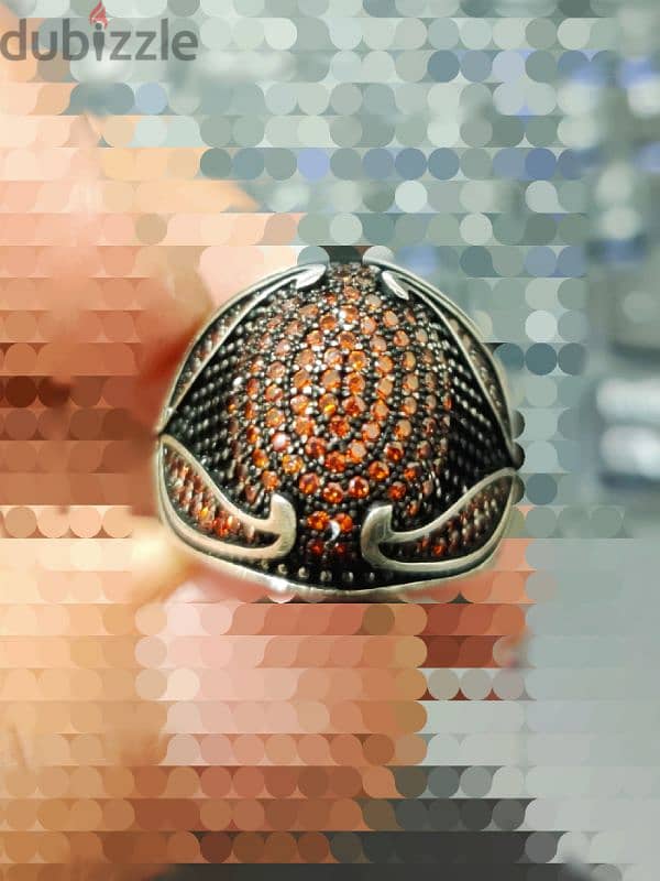 Turkish style Ring pure silver zarkon خاتم تركي,خاتم فضة 3