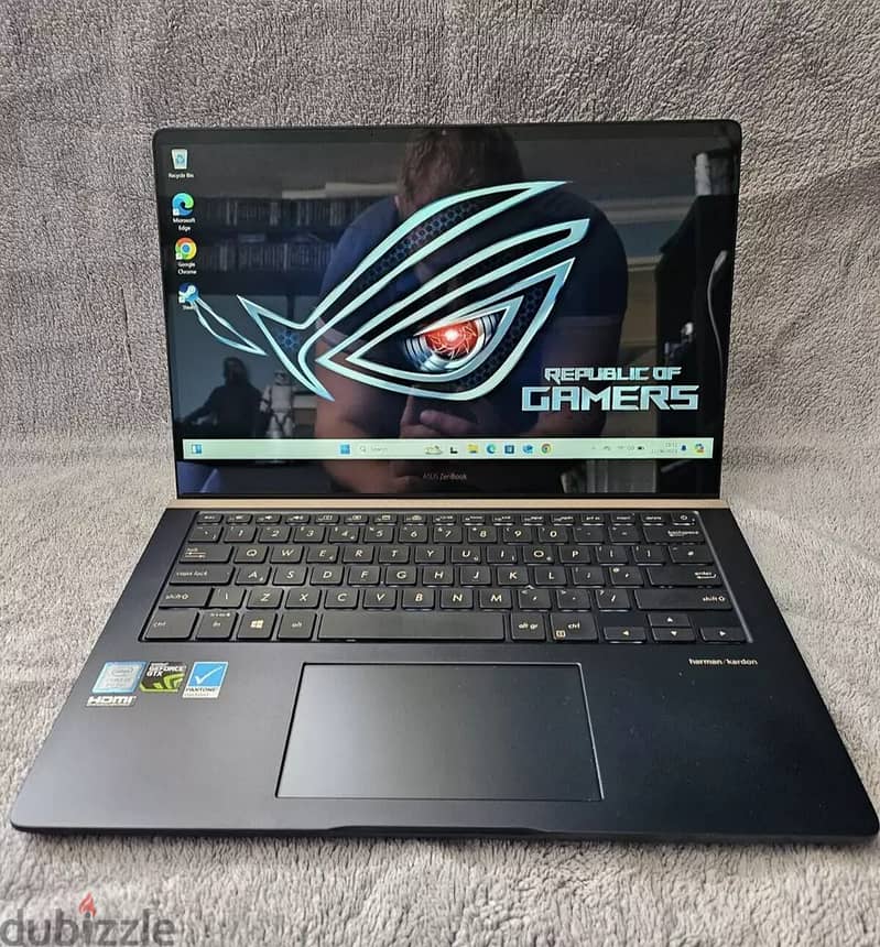 Asus Zenbook UX480F CORE i7 GTX 1050 DDR4 SSD WINDOWS 11 GAMING LAPTOP 0