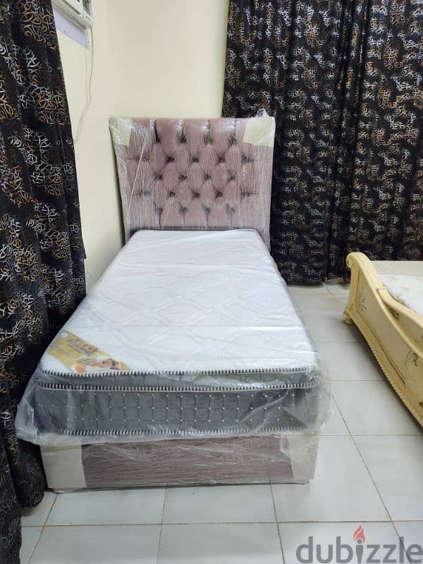 King size bed set with mattress and single Bed with mattress 1