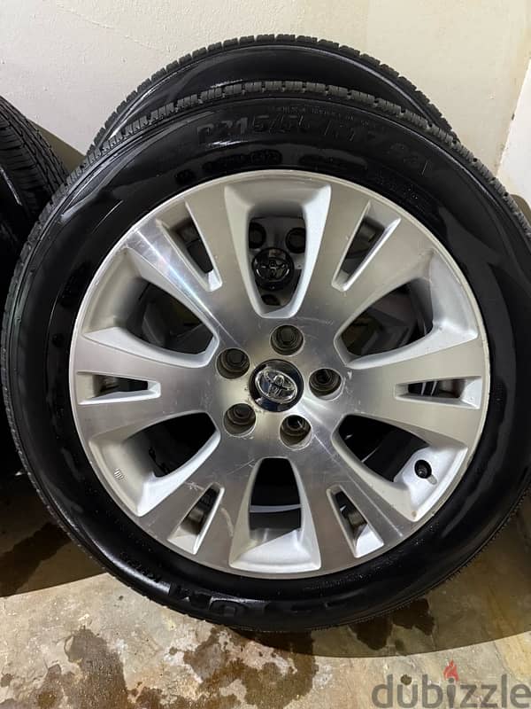 Toyota original rims and tires 0