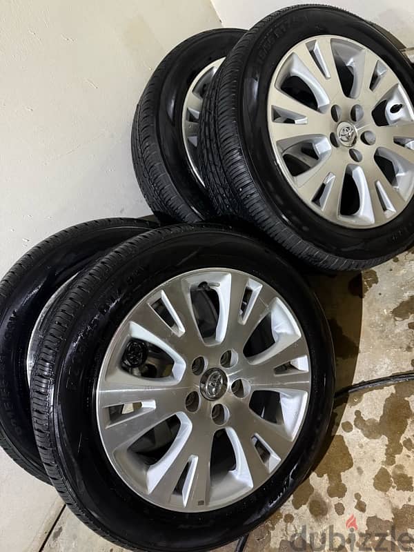 Toyota original rims and tires 4