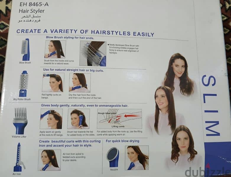 Hair Styler As new, Panasonic 5 PCS 80 SR 2