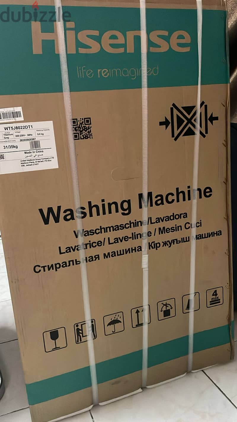 Hisense Washing Machine, Brand New and Unopened 0