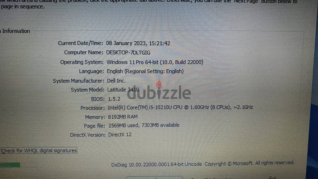 Dell Latitude e3410 , i5 10th Generation Ram:8GB+Hard Disk:256 Gb SSD 5