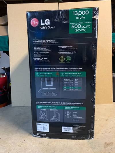 LG portable aircon 1.5hp