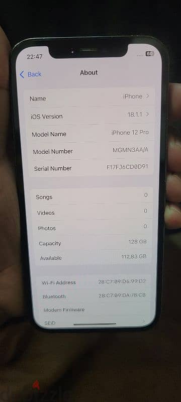 iphone 12pro 128gb 5