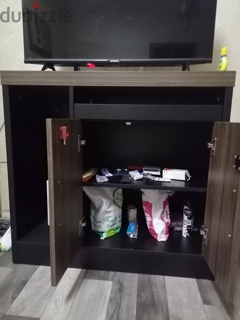 Bed, TV Table, Cabinet for Sale 2