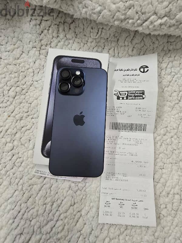 IPhone 15 pro max 256gb sale swap 94 battery Jarrir warranty 1