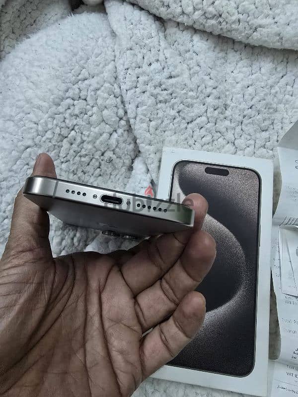 IPhone 15 pro max 256gb sale swap 97 battery Jarrir invoice available 9