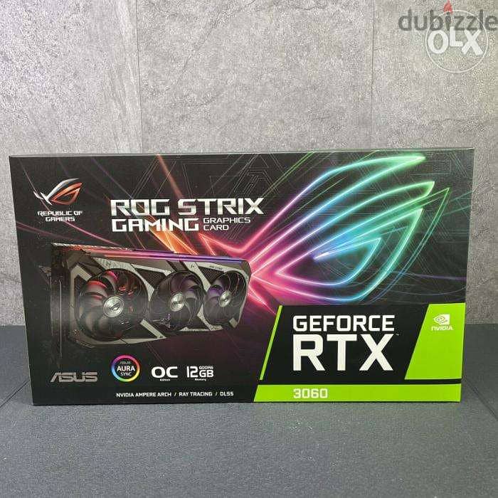 NEW ASUS ROG Strix GeForce RTX 3060 OC V2 12GB 0