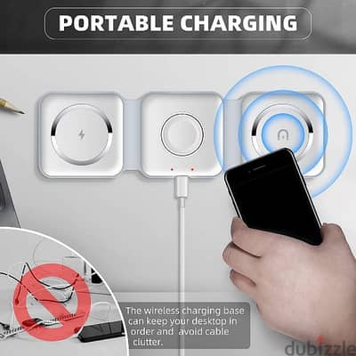 3 In 1 Wireless Folded Charging Pad (Cash on delivery all saudia)