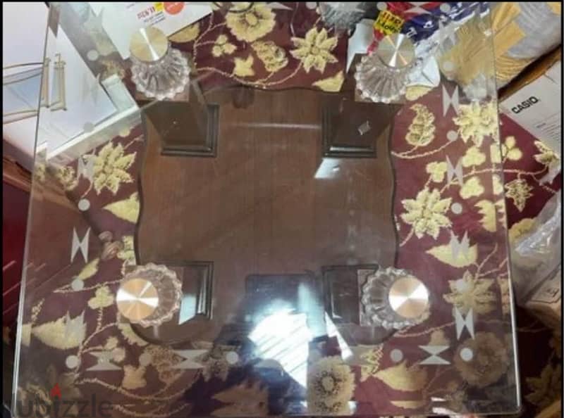 Wooden Glass Table Set 3