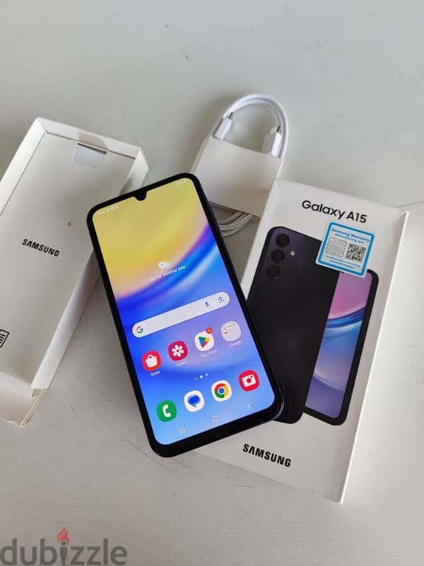 Samsung Galaxy A15 5G,4/128gb, Full Box with cable, barely used 0