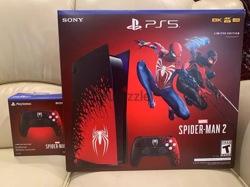 Sony PlayStation 5 disc edition spider man version 3