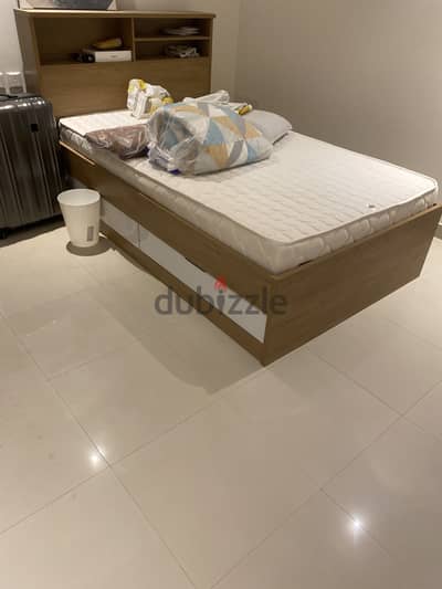 Large bed with mattress from home centre