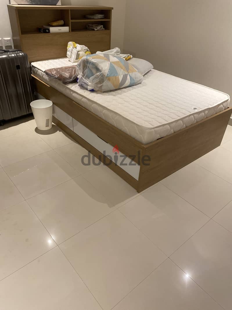 Large bed with mattress from home centre 0