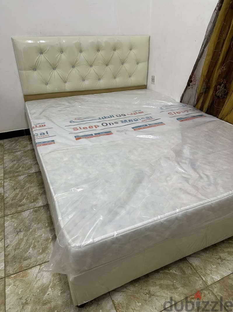 Stylish Double Queen Bedframe And Mattress For Sale In Riyadh 1