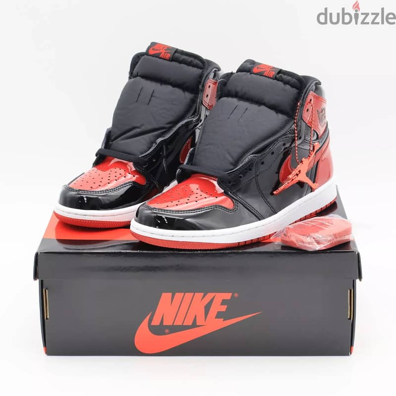 WhatsApp + 31687040507 Nike Air Jordan 1 Retro High OG Patent Red Bla 0