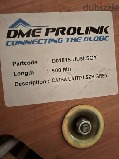 dmeprolink CAT6A U UTP 23AWG LSZH Cable 10 جيجا 500 متر