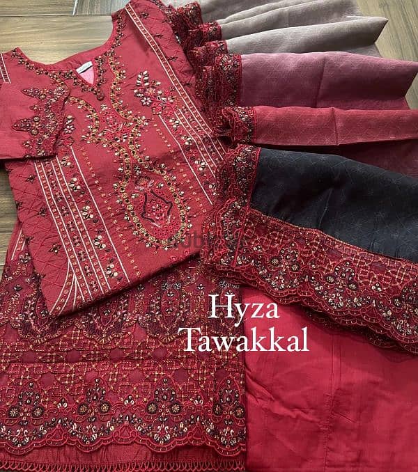 *Tawakkal New Stitched Embroidered Self Digital Lawn 2