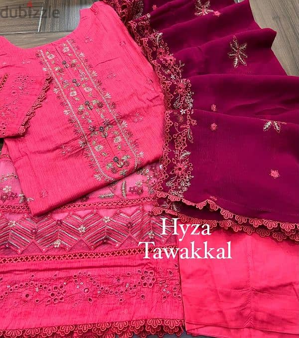 *Tawakkal New Stitched Embroidered Self Digital Lawn 3