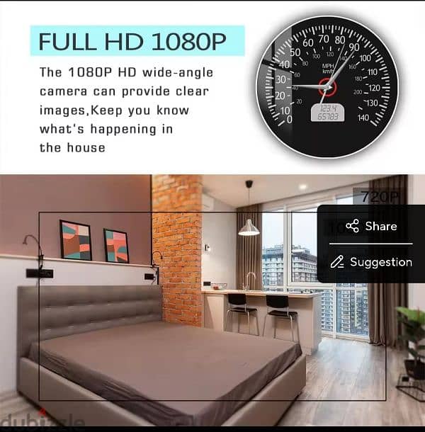 Speedometer WIFI Camera Security wall clock 2