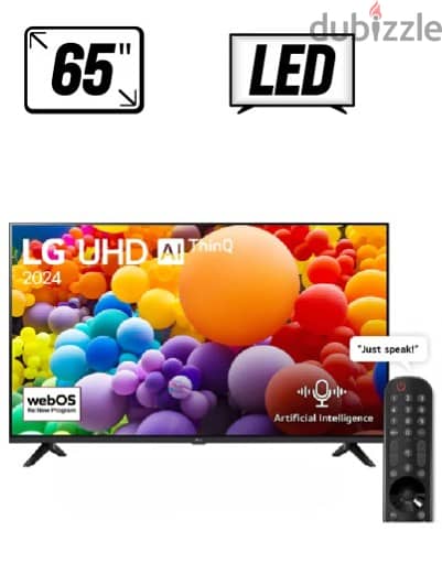 65 Inch 4K LED Smart TV | WebOS24 | HDR10 | HLG AI Sound Pro | (Virtua 3