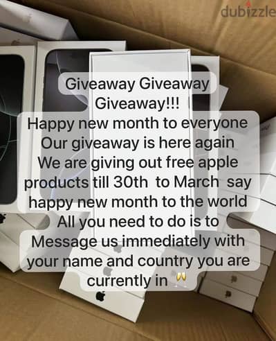 iPhone 16 pro max giveaway for 100 sr