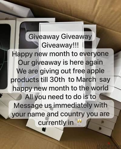 Iphone 16 pro max giveaway for 100 SR