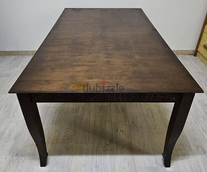 Dining table with chairs available for sale 1