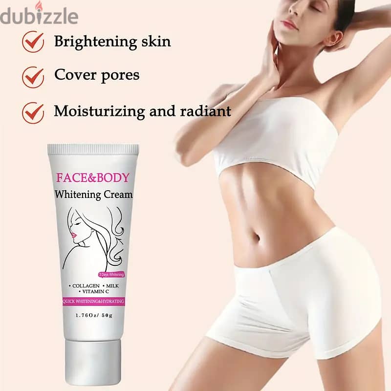 Face And Body Brightening Cream - Tone up Cream, Face & Body Makeup, 2