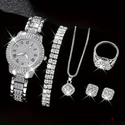 6pcs Luxury Fashion Women'S Jewelry Set,