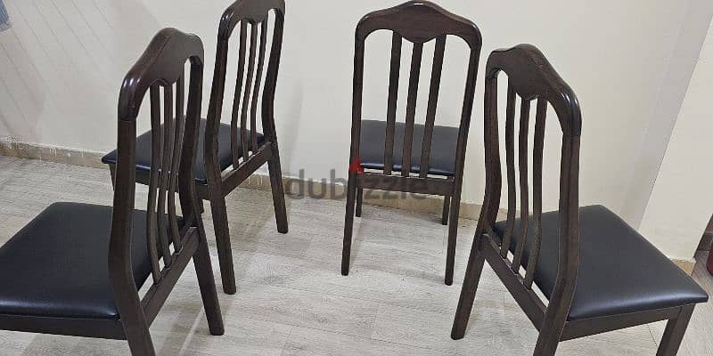 Wooden chairs (4 nos) for sale 3